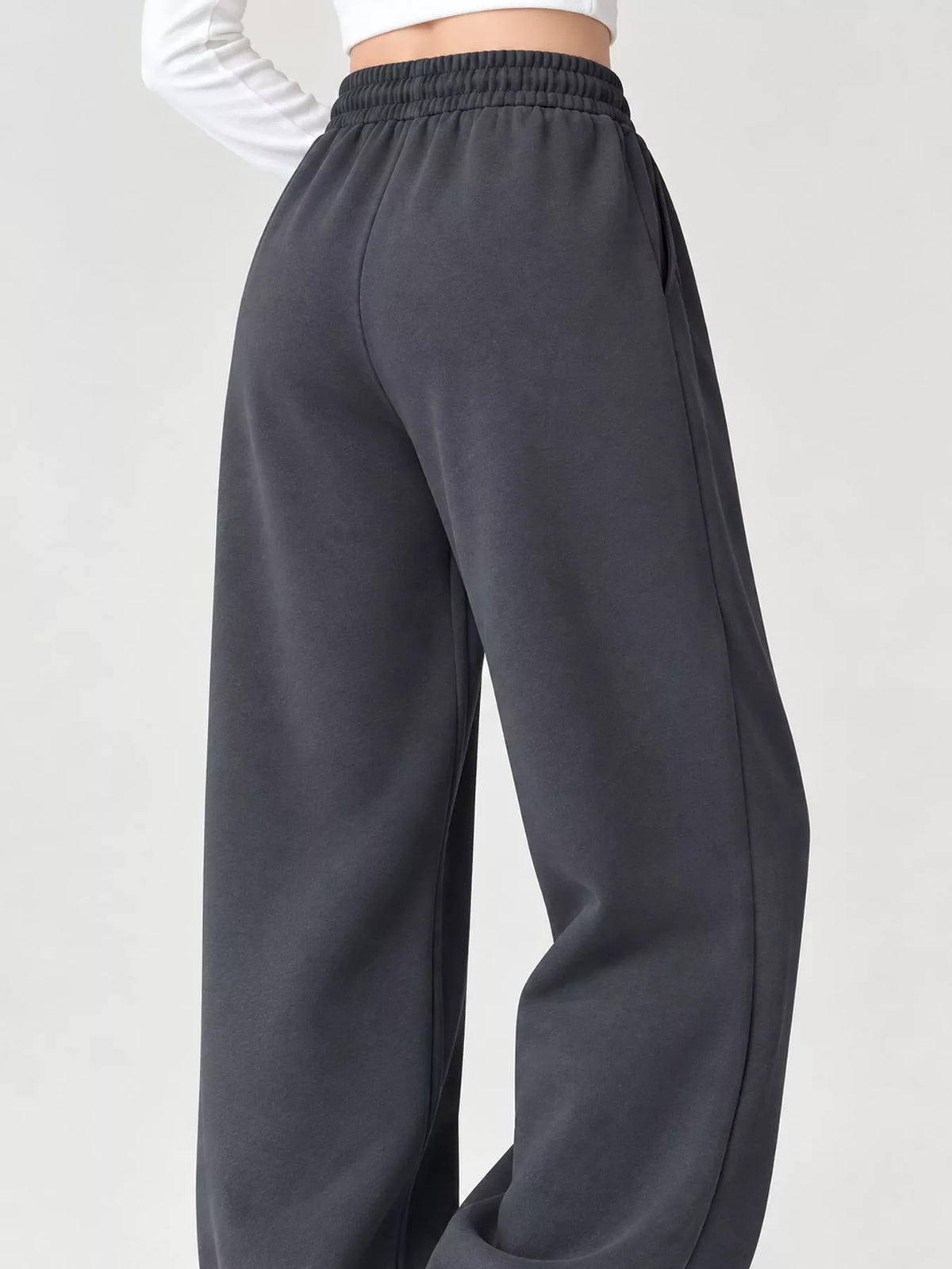 Plus Size Drawstring Wide-Leg Sweatpants – Plus Up Closet