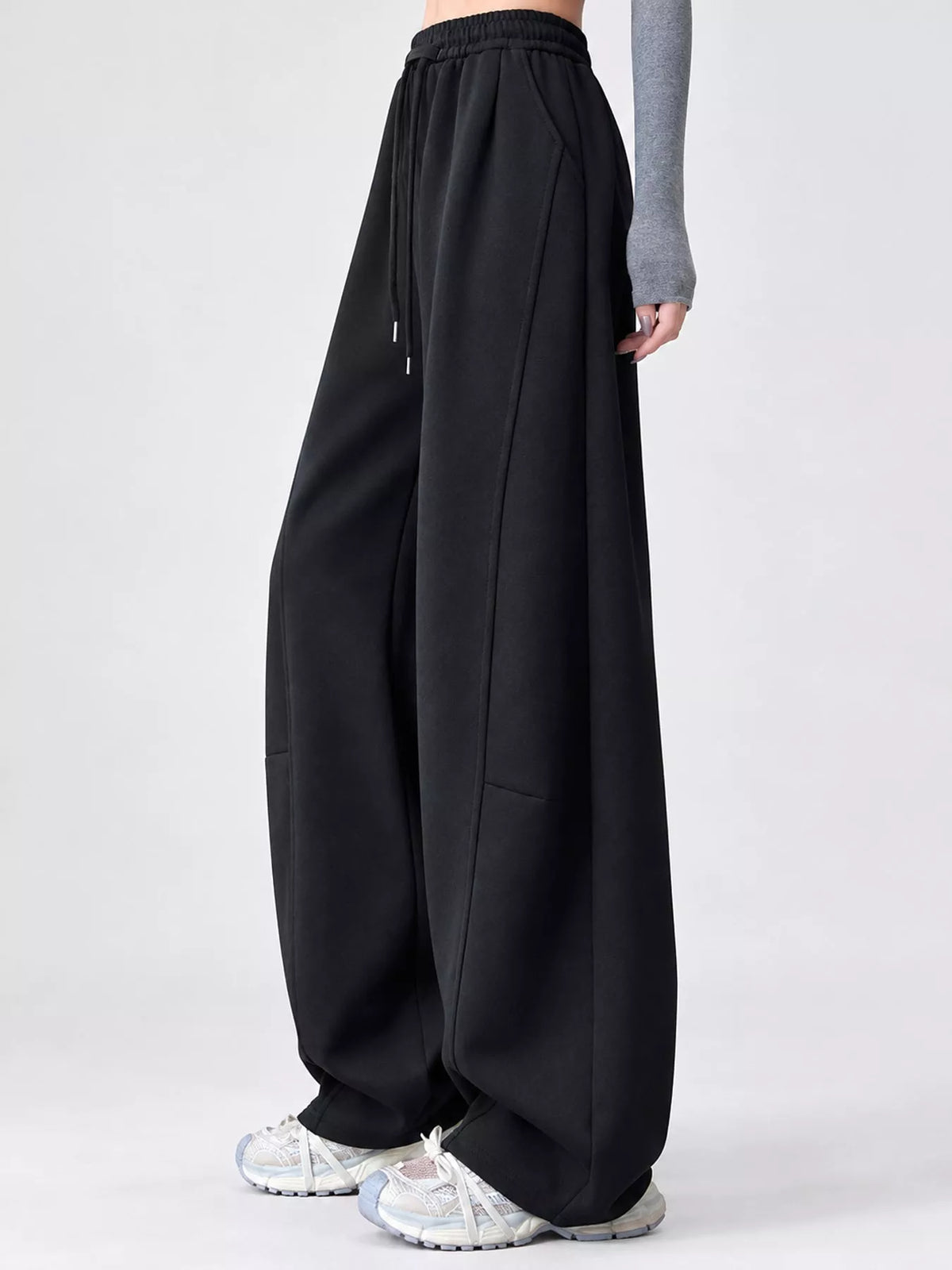 Plus Size Drawstring Wide-Leg Sweatpants – Plus Up Closet